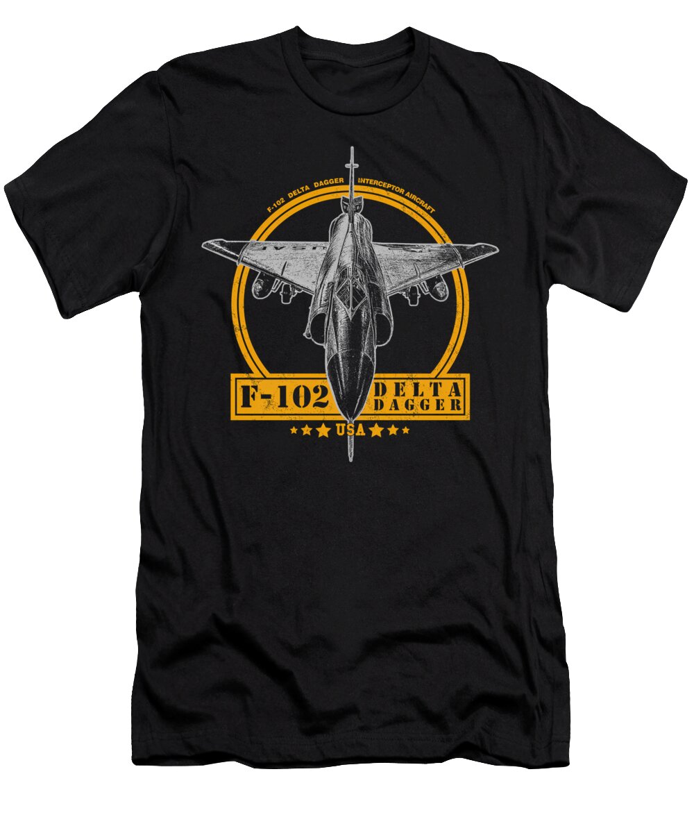 F 102 Delta Dagger Aircraft Quang Vu T-Shirt