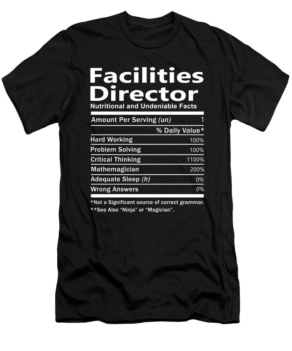 Facilities Director Nutrition Factors Gift Item Shi Hu Kang T-Shirt