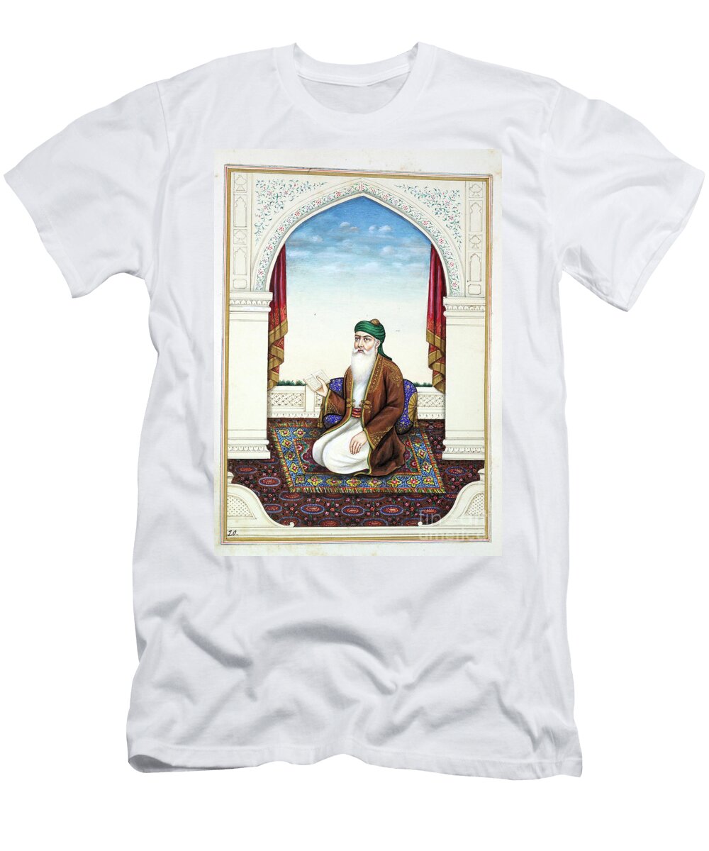 Fakir Syad Nur O Deen From the Kingdom of the Punjab Its Rulers and Chiefs Volume I a Volume of 27 Watercolour Studies By an Unidentified Indian Artist C1840 Indian School T-Shirt