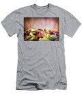 Fall Leaves on Wooden Background Colorful Autumn Michal Bednarek T-Shirt