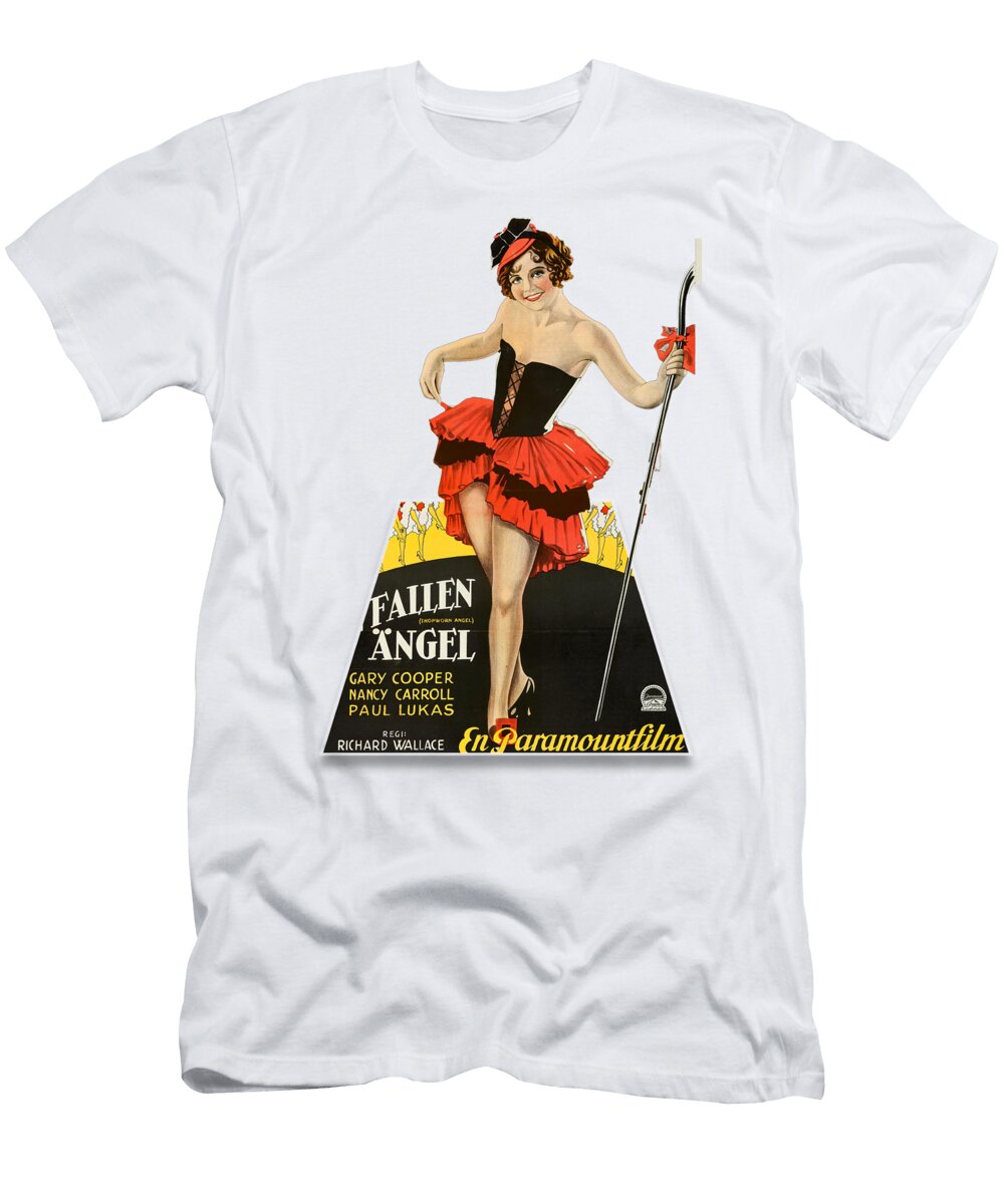 Fallen Angel 1928 3d Movie Poster Stars on Art T-Shirt