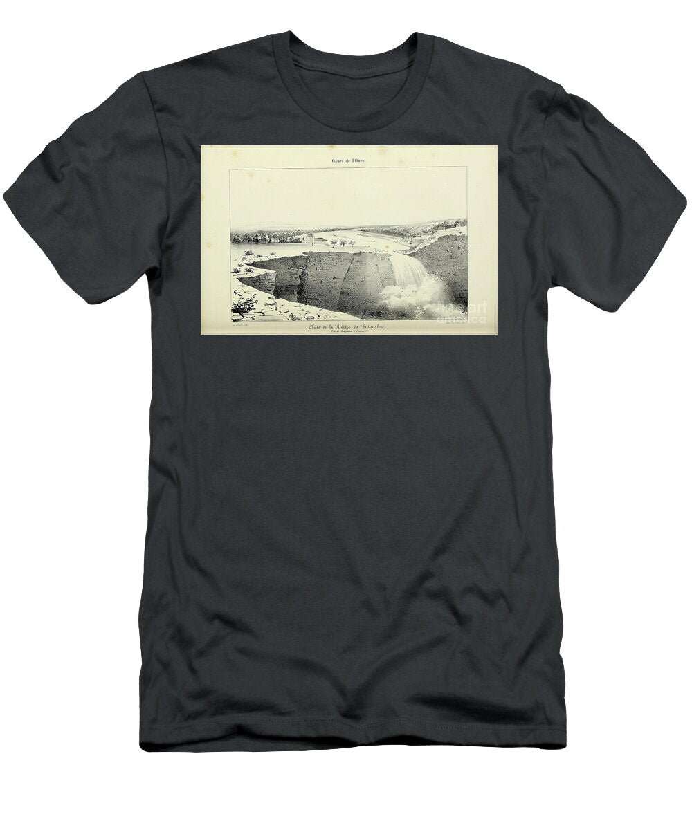 Falls in Satpura Voyage to India 1843 R2 Historic Illustrations T-Shirt