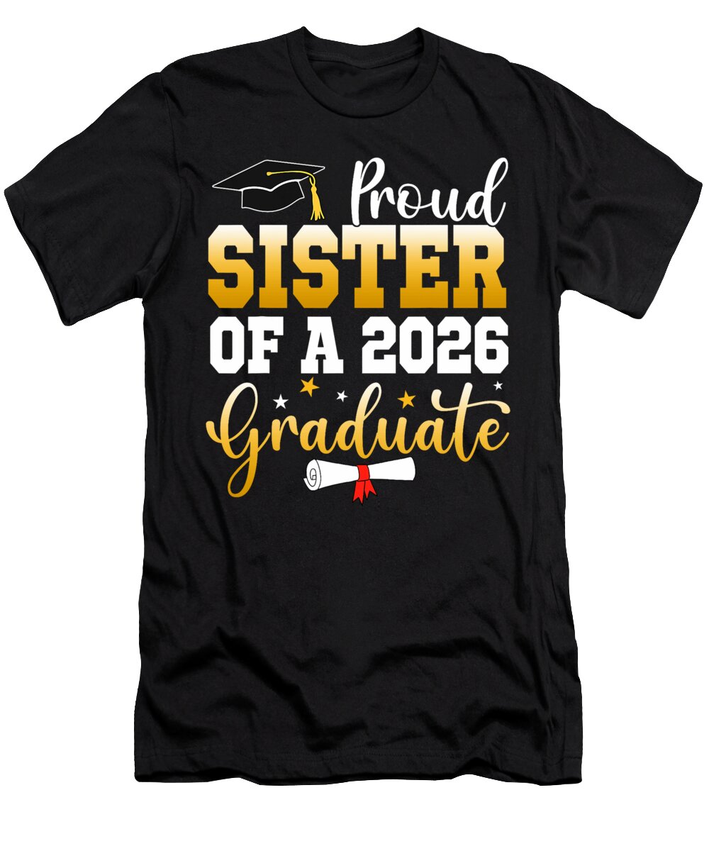 Family Graduation Party Proud Sister of a 2026 Coami Tacti T-Shirt
