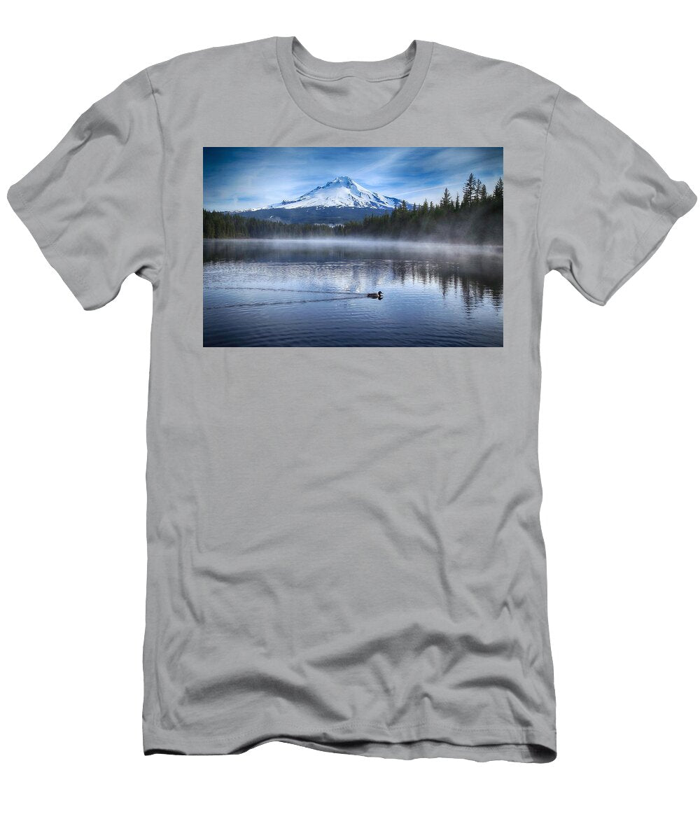 Famous Duck on the Lake Trillium Lynn Hopwood T-Shirt