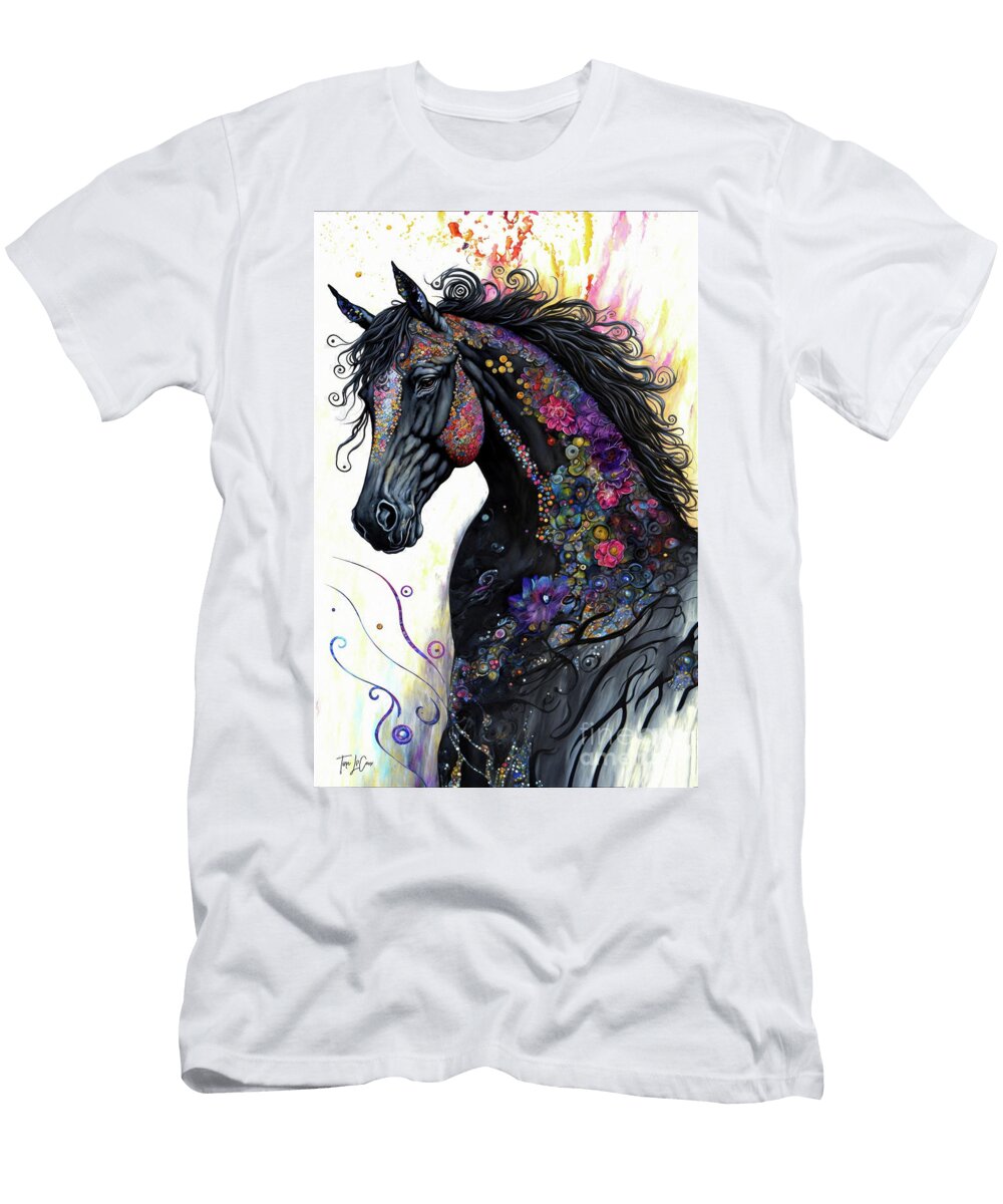Fancy Black Stallion 2 Tina Lecour T-Shirt