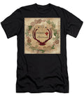 Farmhouse Christmas Lodge Deer Antlers with Wreath Audrey Jeanne Roberts T-Shirt