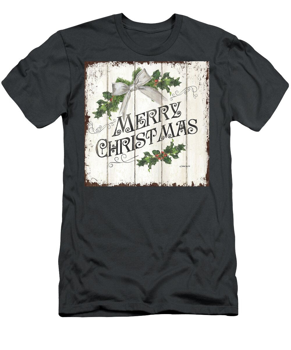 Farmhouse Christmas Panel 1 Debbie Dewitt T-Shirt