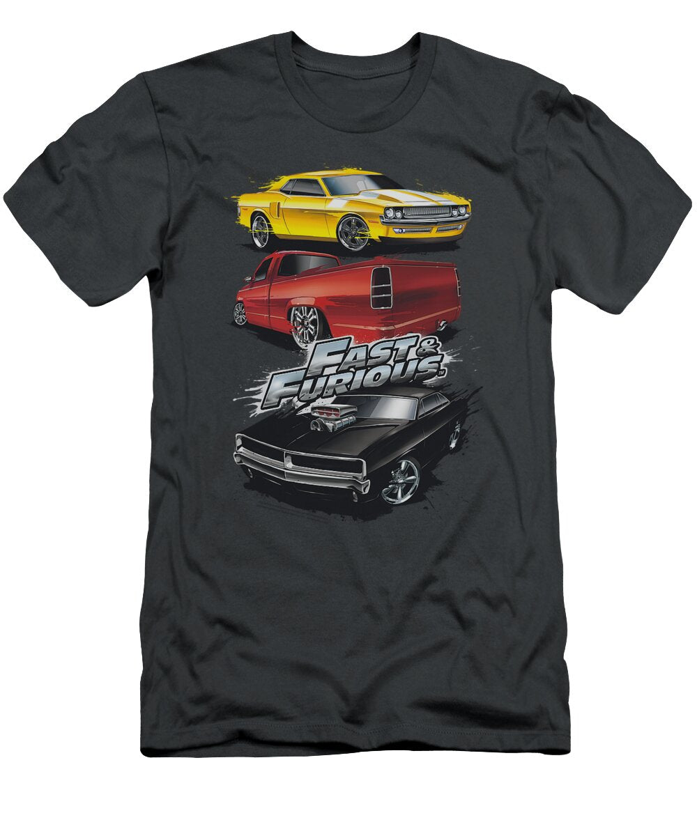 Fast and the Furious Muscle Car Splatter Brand a T-Shirt