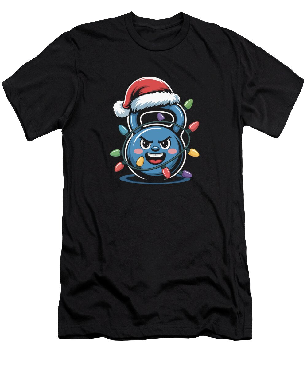 Festive Kettlebell with Lights Joanna Redesiuk T-Shirt