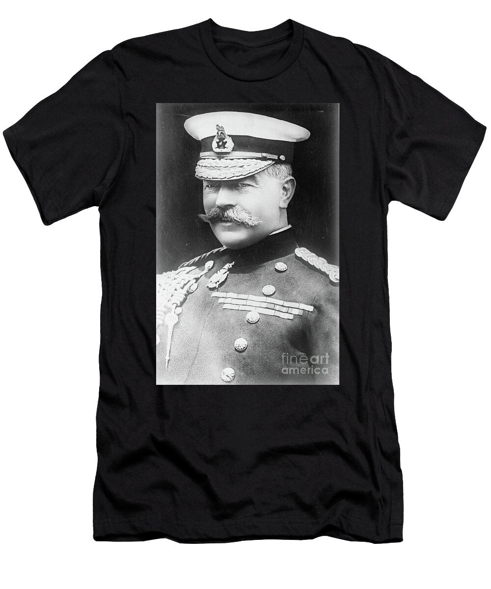 Field Marshal Horatio Herbert Kitchener 1st Earl Kitchener of Khartoum C 1914 Black and White Photo English Photographer T-Shirt