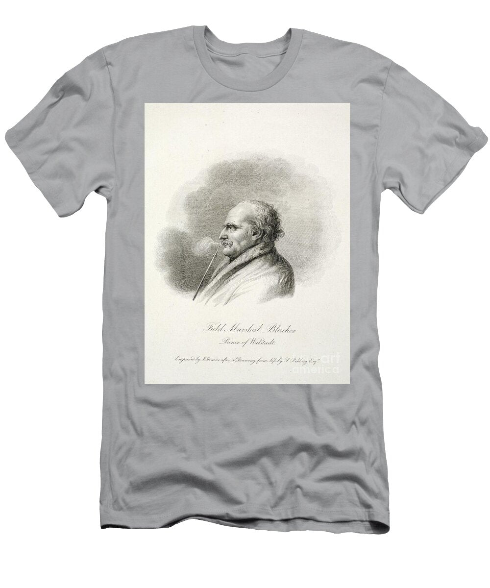 Field Marshall Blucher Prince of Walstadt Engr J Swaine J Farrer 1815 Frederich Rehberg T-Shirt