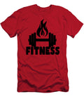 Fiery Barbell Fitness Logo Bella Kismet T-Shirt