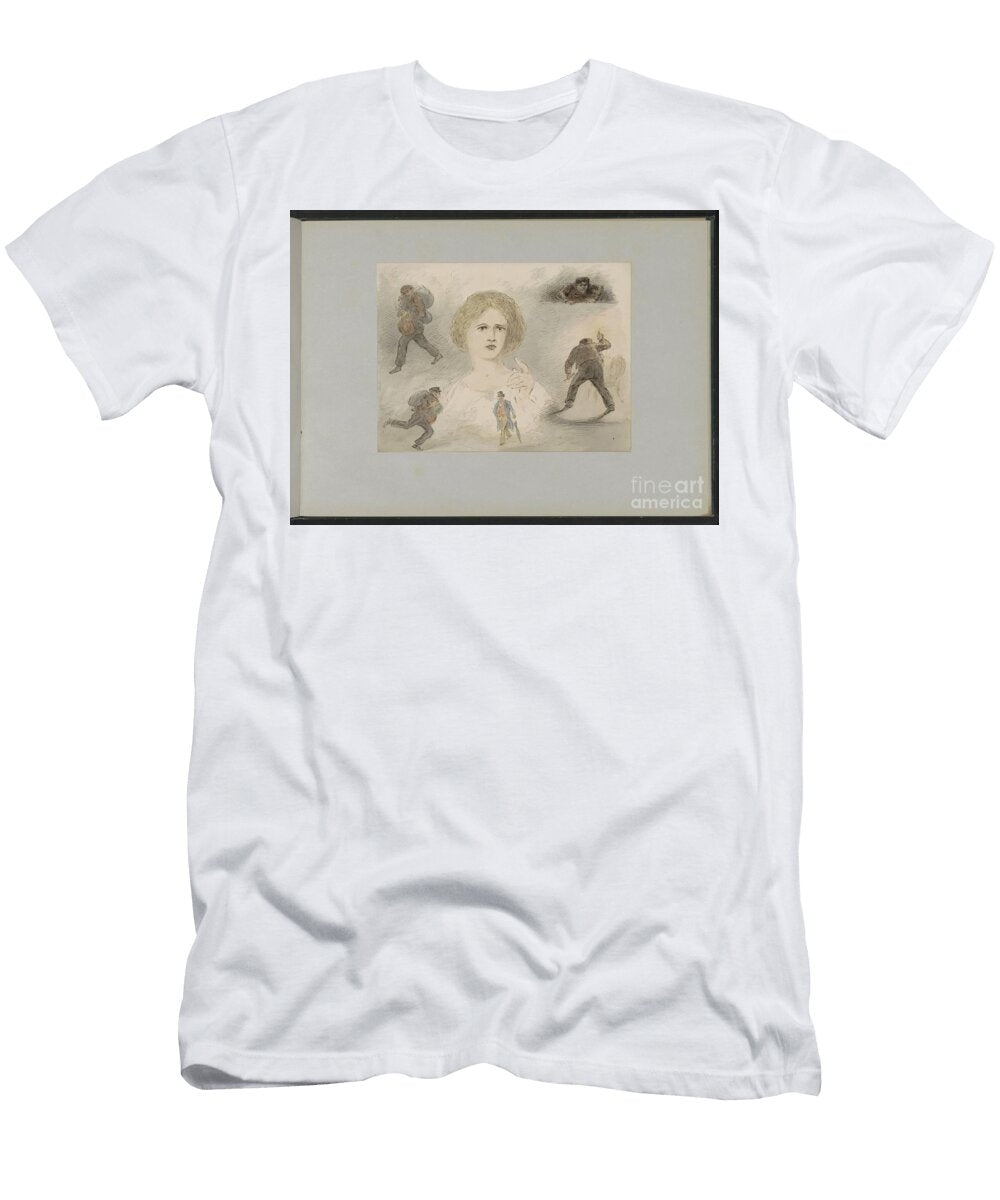 Figure Studies Alexander Ver Huell C 1854 C 1887 Alexander Ver Huell T-Shirt