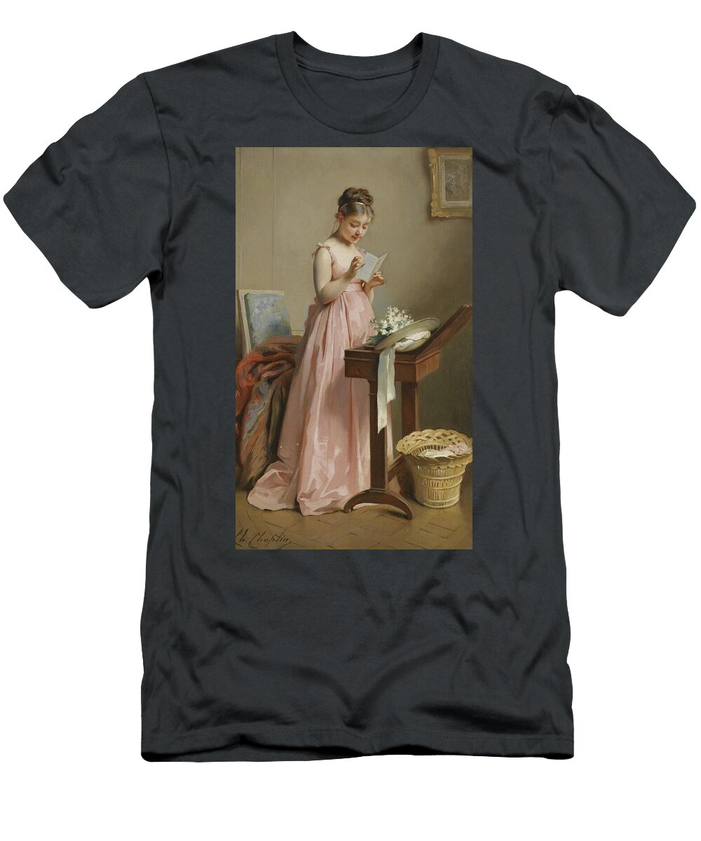 Fille a LA Lecture By Charles Joshua Chaplin Cocowallart Ho T-Shirt