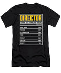 Film Director Director Nutrition Facts Film Movie Tshirtconcepts Marvin Poppe T-Shirt
