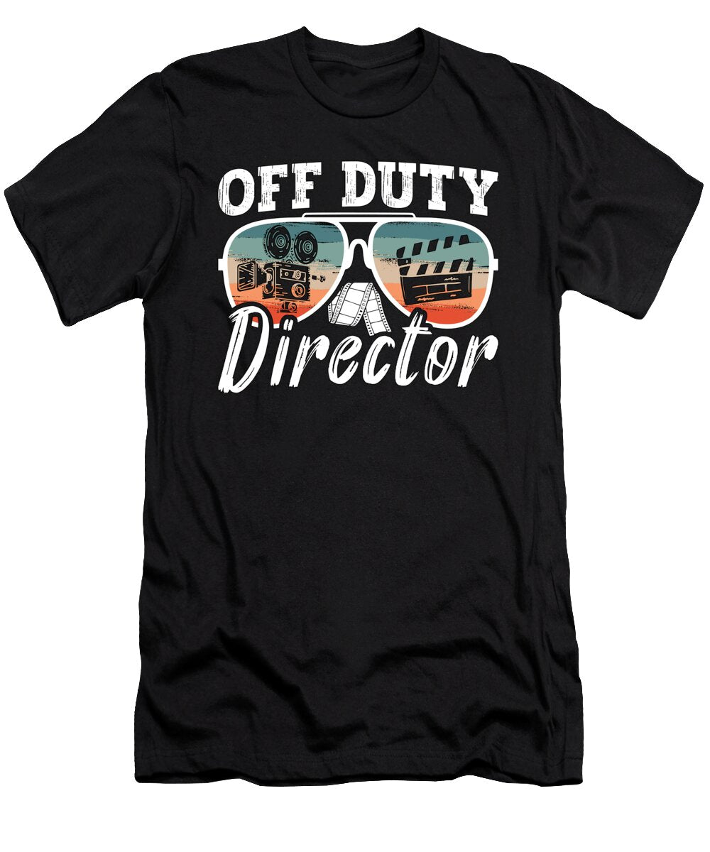 Film Director Off Duty Director Retro Video Editor Tshirtconcepts Marvin Poppe T-Shirt