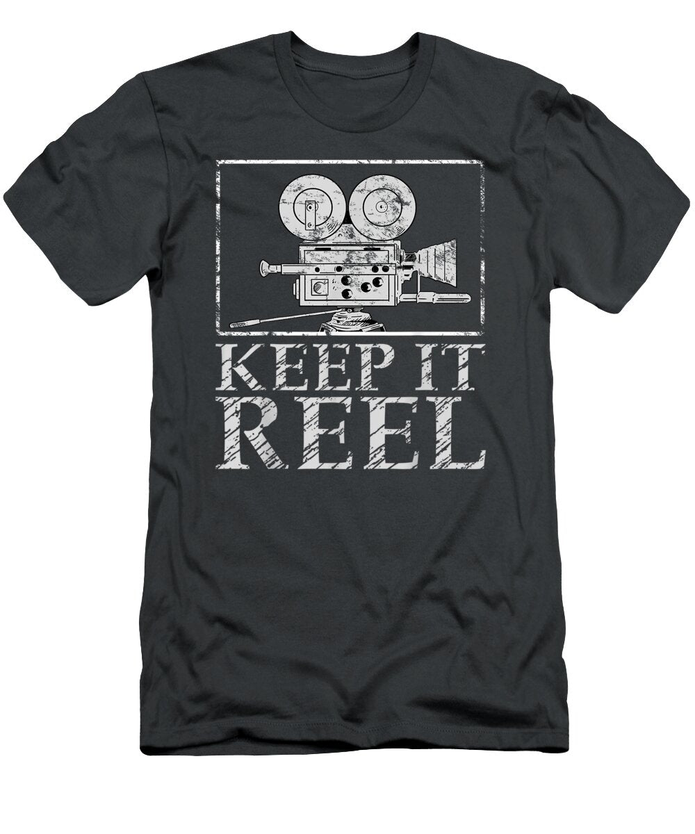 Filmmaker Keep It Reel Movie Film Camera Filmmakers Mateb Chris T-Shirt