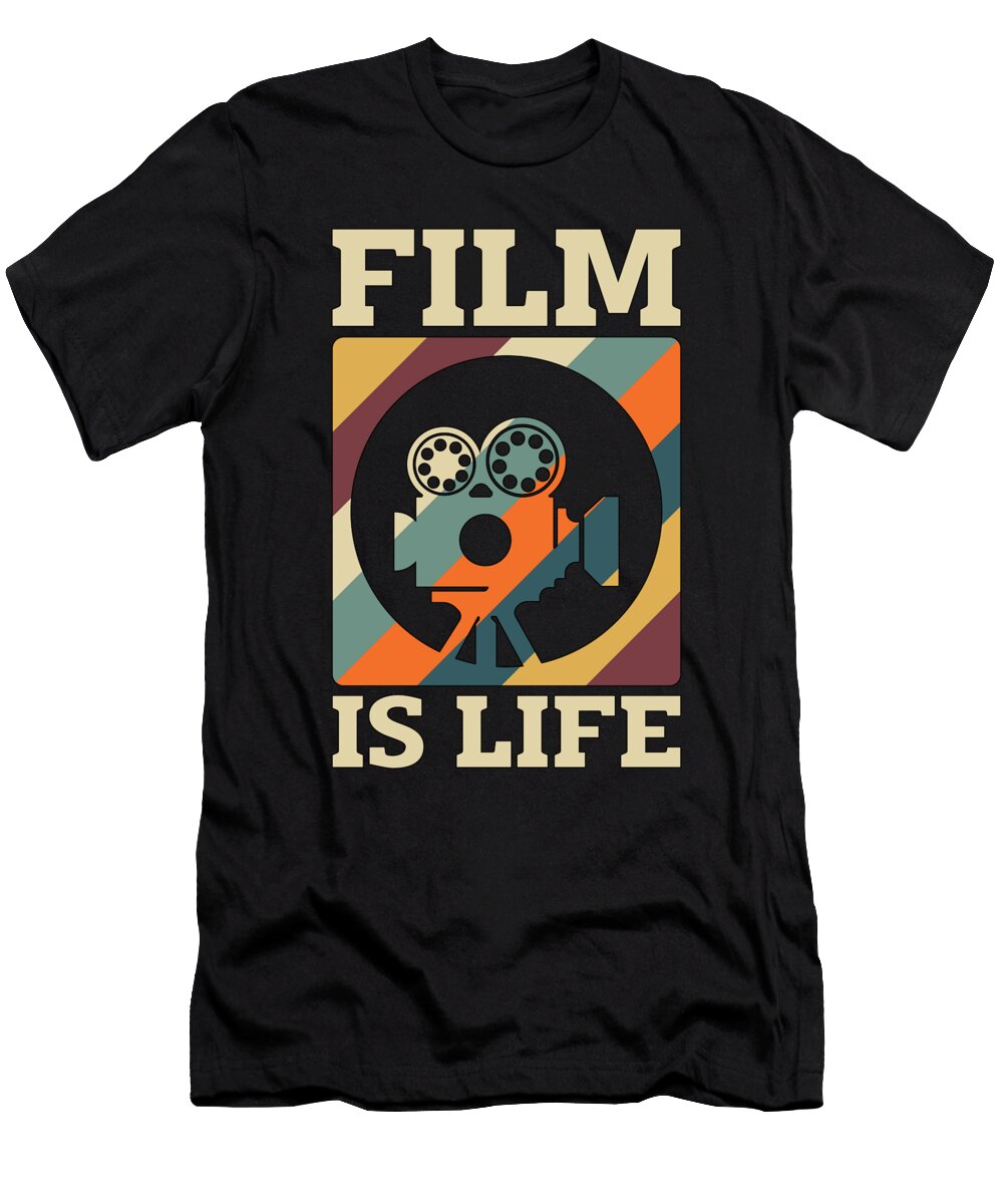 Filmmaking Film Is Life Retro Director Filmmaker Tshirtconcepts Marvin Poppe T-Shirt
