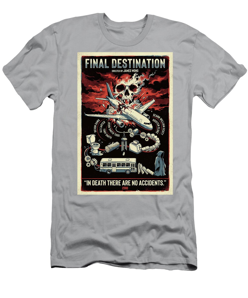 Final Destination Minimal Movie Poster Retro Film Poster Vintage 2000 Sampadart Gallery T-Shirt
