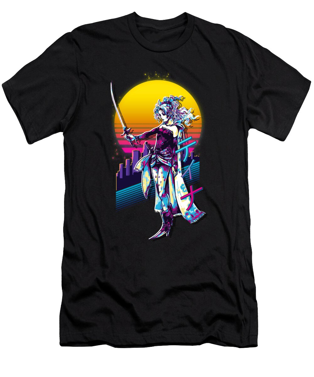 Final Fantasy Vi 6 Terra Retrowave Devyn Pfannerstill T-Shirt