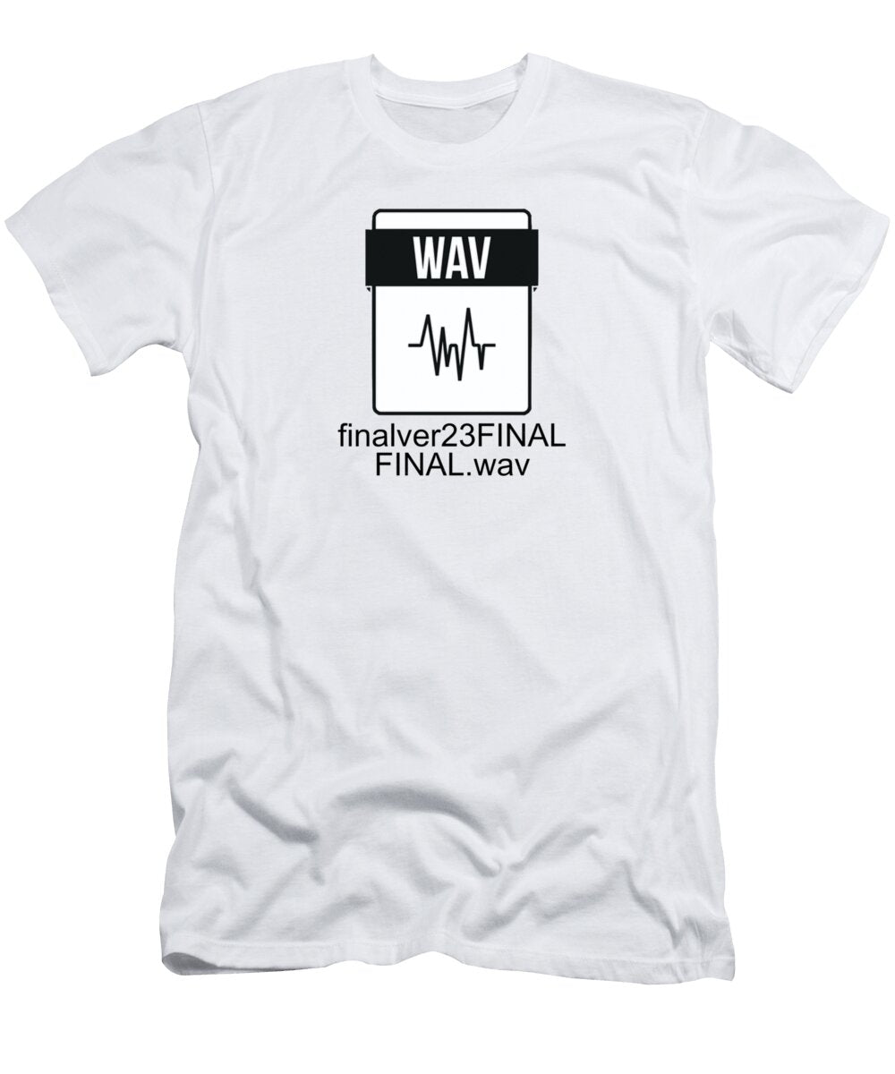 Final Wav File Funny Music Producers Vintage Johnson Reece T-Shirt