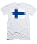 Finland Flag Psychoshadow Art T-Shirt