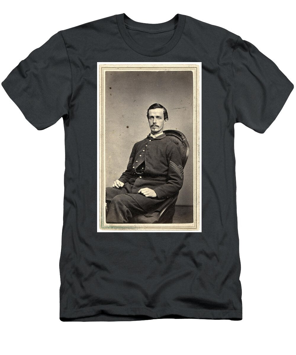 First Sergeant in Rhode Island Carte De Visite By Gl Hurd of Providence Ri Artistic Rifki T-Shirt