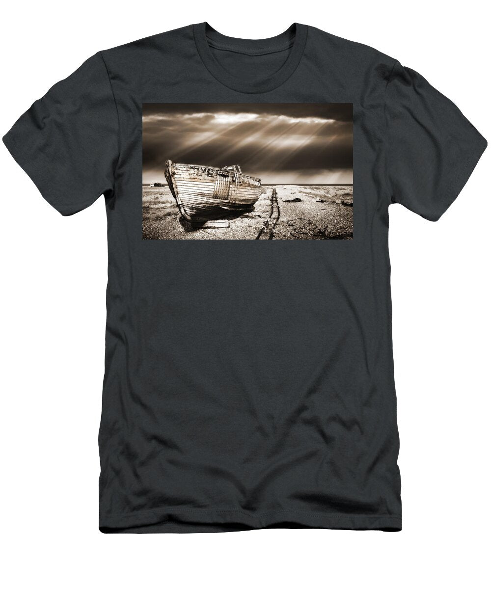 Fishing Boat Graveyard 9 Meirion Matthias T-Shirt