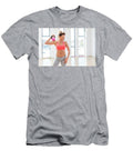 Fit Woman Holding a Kettlebell After Finished Workout Michal Bednarek T-Shirt