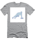 Fitness Athlete Push Up One Hand Dumbbell Drawing Aloysius Patrimonio T-Shirt
