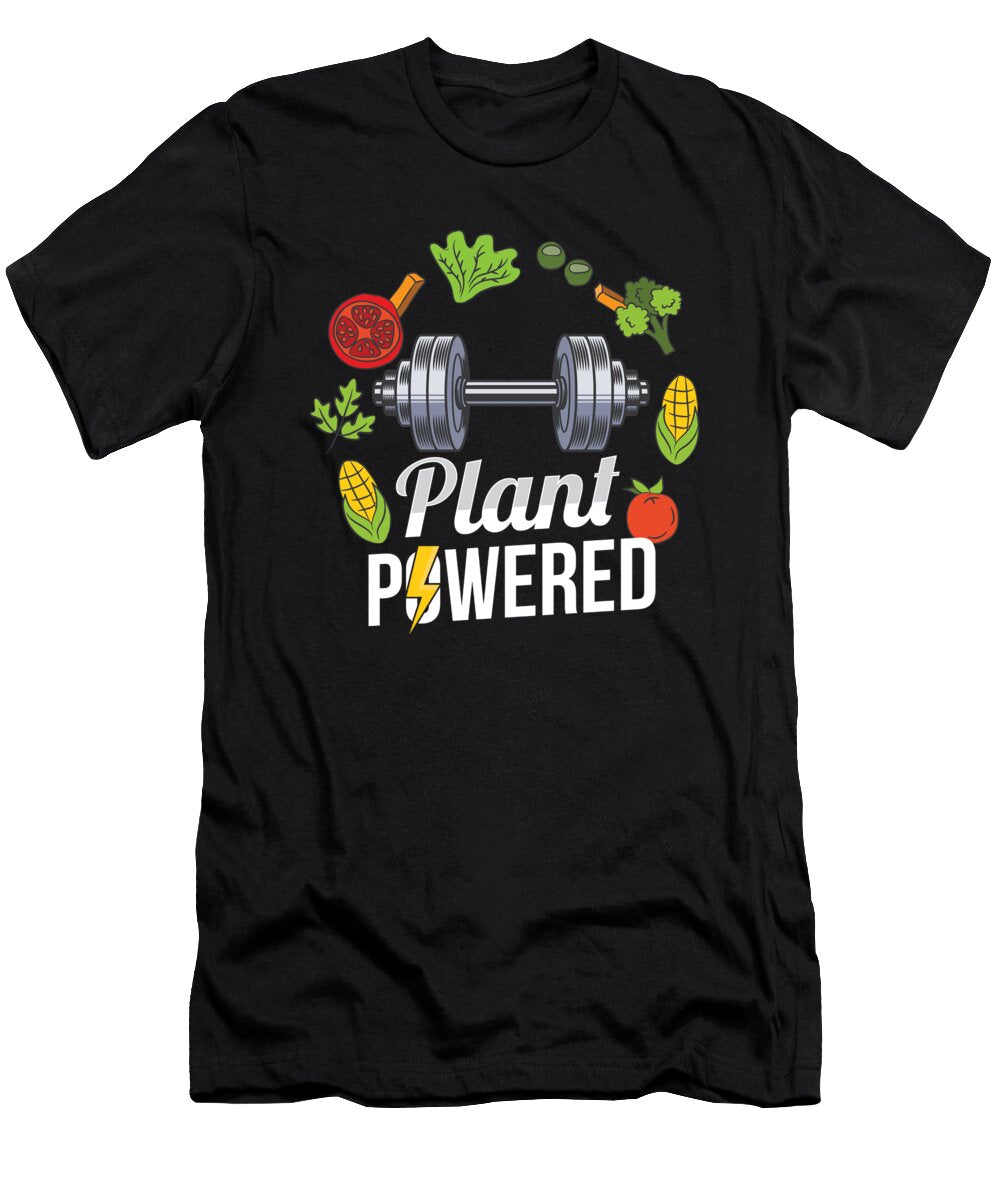 Fitness Bodybuilder Bodybuilding Plant Powered Gift Idea Haselshirt T-Shirt