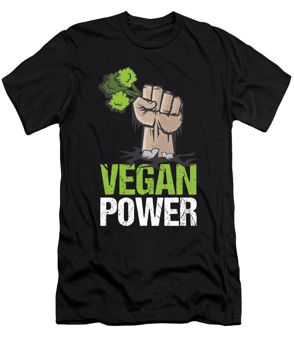 Fitness Bodybuilder Bodybuilding Vegan Power Gift Idea Haselshirt T-Shirt