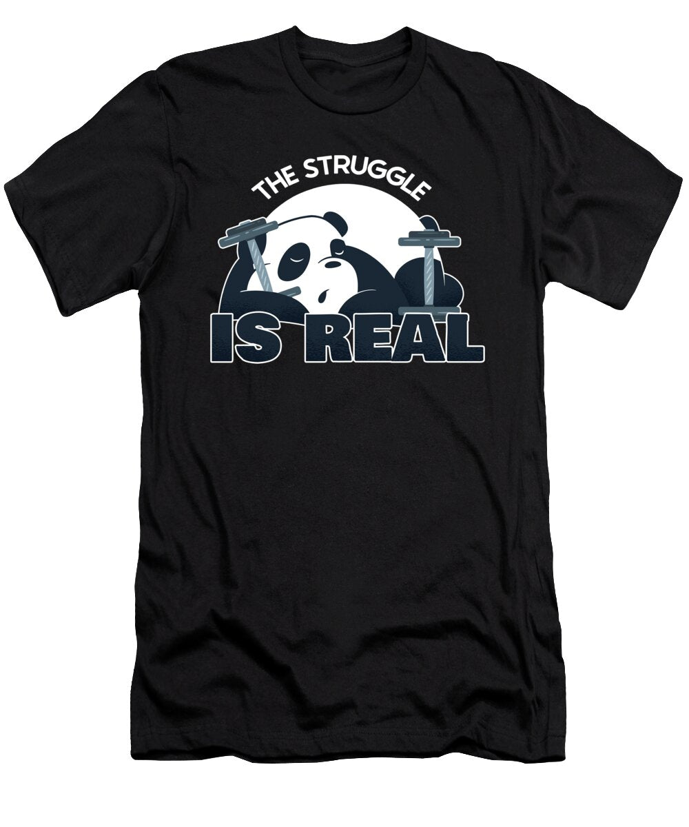 Fitness Gym I Weightlifting Training I the Struggle Is Real Maximus Designs T-Shirt