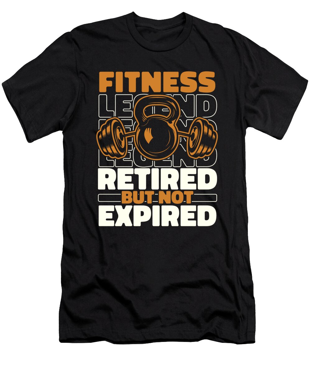 Fitness Retired Gym Exercise Training Workout Crazy Squirrel T-Shirt