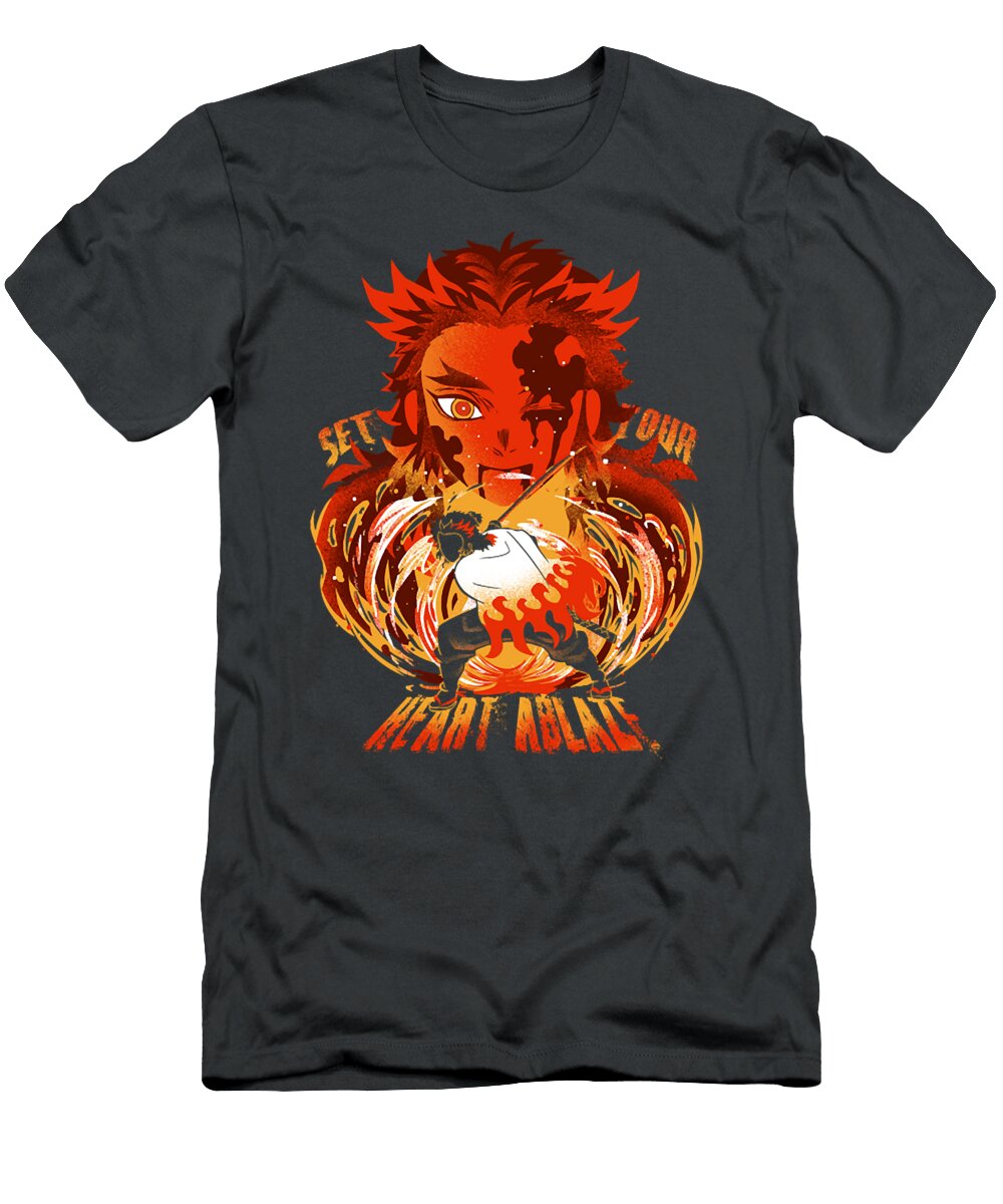 Flame Hashira Rengoku Demon Slayer Ich Lap Duong T-Shirt