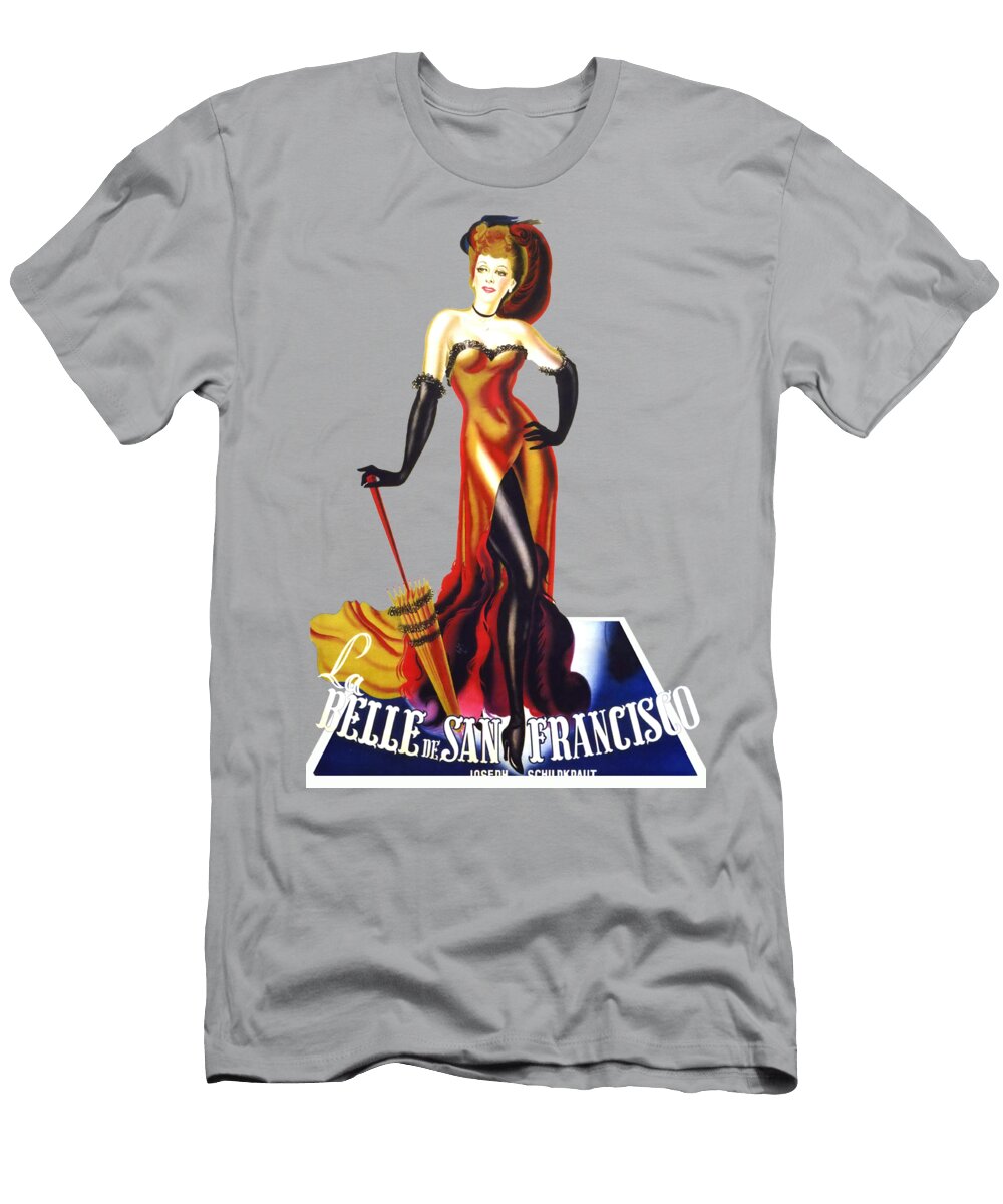 Flame of the Barbary Coast 1945 3d Movie Poster Stars on Art T-Shirt