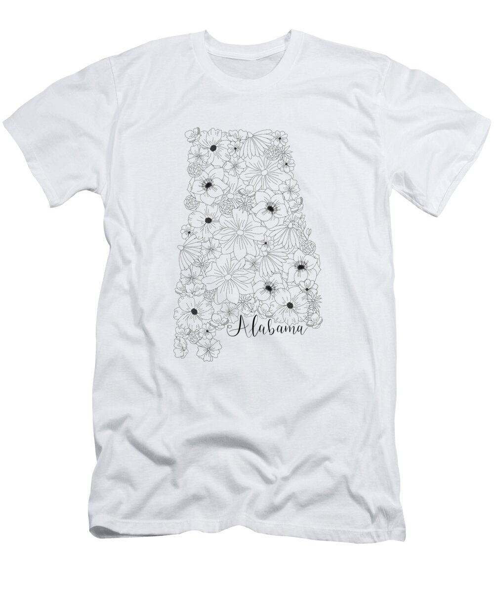 Floral Alabama Evie Eddins T-Shirt