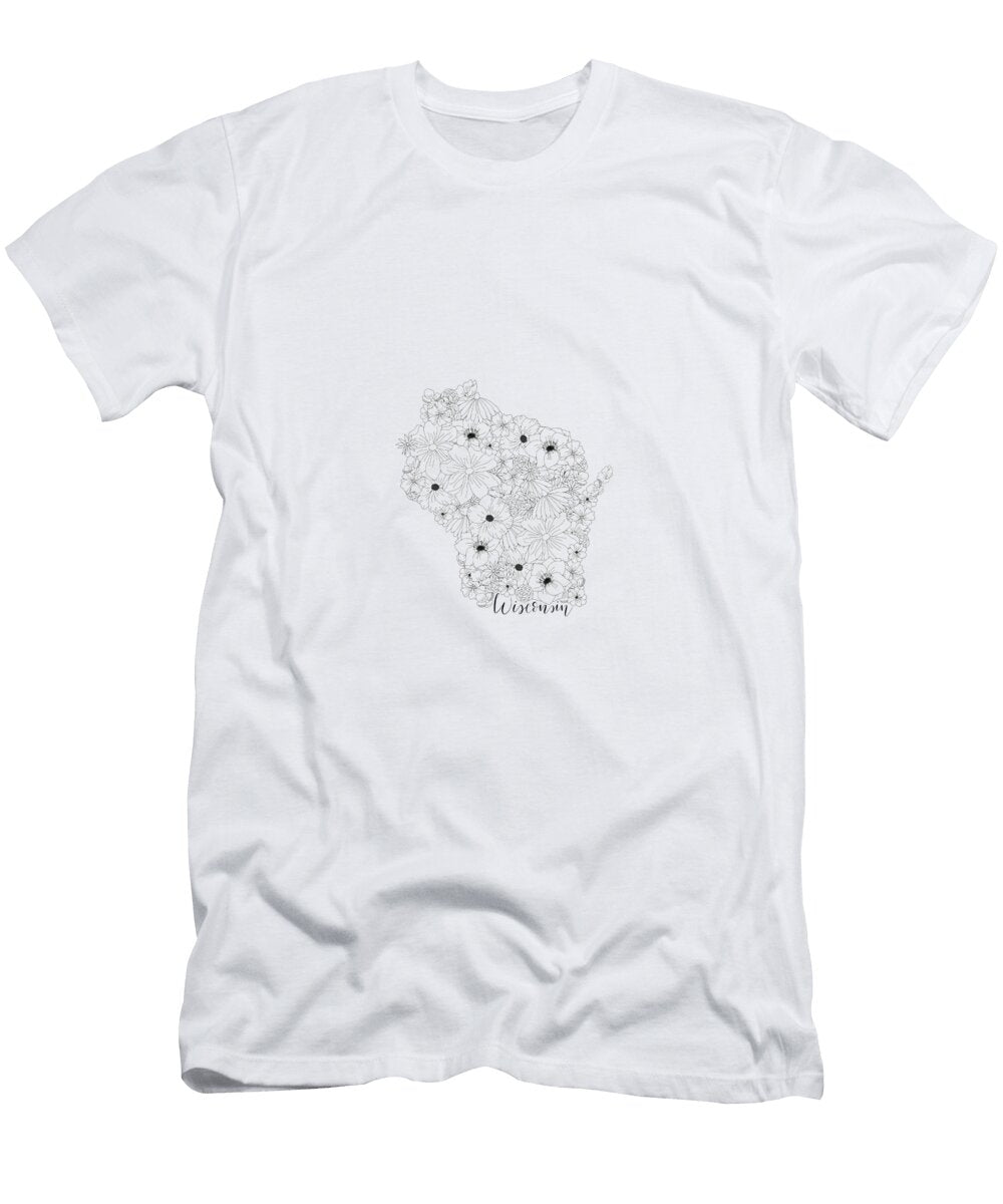 Floral Wisconsin Evie Eddins T-Shirt