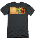 Floral Wreath on Wooden Background Thp Creative T-Shirt