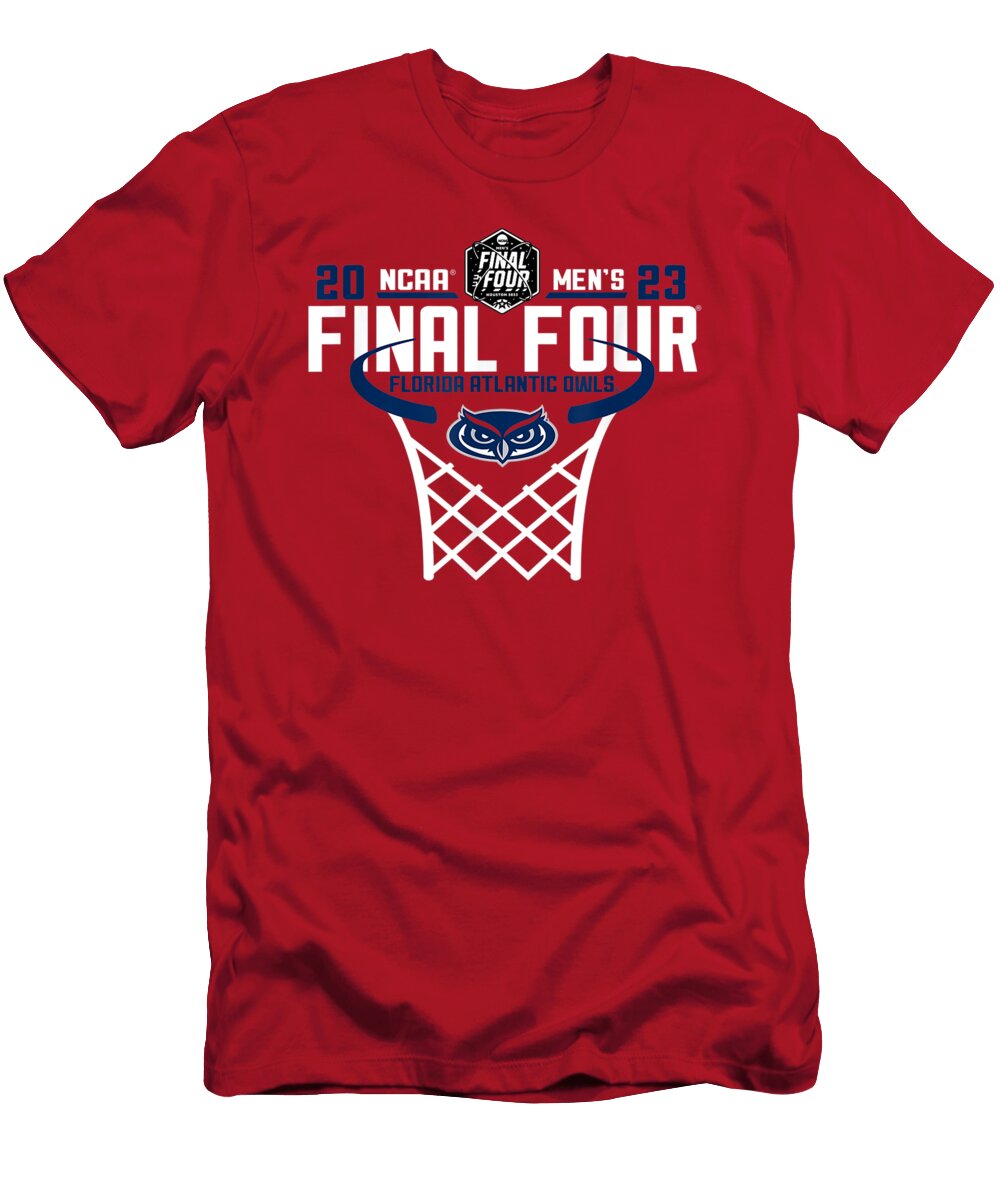 Florida Atlantic Owls Final Four 2023 Basketball Net Red Basketball Fans T-Shirt