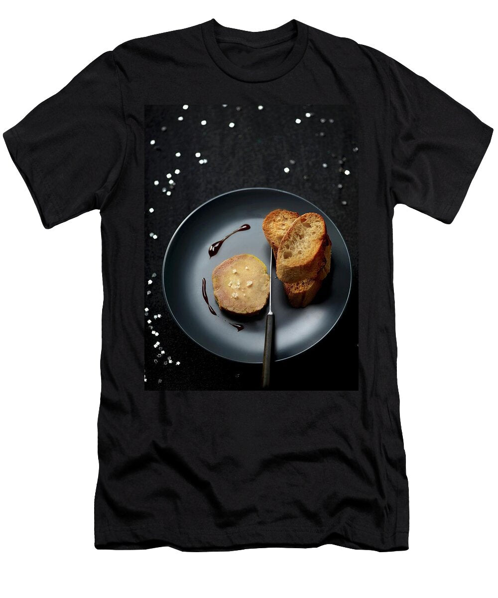 Foie Gras with Sel De Gurande Sea Salt Toasts and Balsamic Vinaigar Caramel Perrin T-Shirt