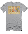 Folio 190 Two Persons Conversing From the Bustan of Sadi Inscription Reads the Work of Haji Mahmud in the City of Mandu Mandu Sultanate School C1500 Persian School T-Shirt