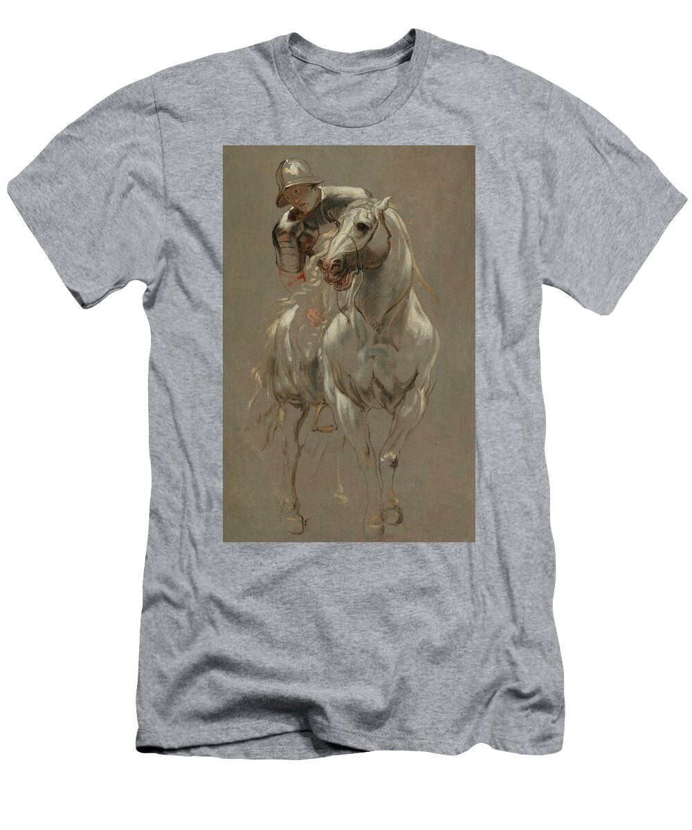 Follower of Anthony Van Dyck a Soldier in Armour on Horseback Celestial Images T-Shirt