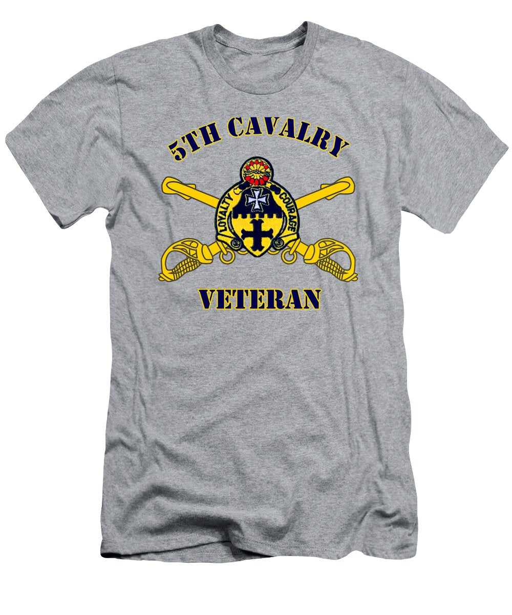 For Army Vets of Fifth Cavalry Design Guravi Rubyra T-Shirt