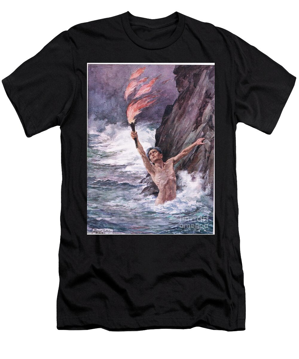 For Himself Deaths Wave Illustration From Rabbi Ben Ezra By Robert Browning Bernard John Partridge T-Shirt