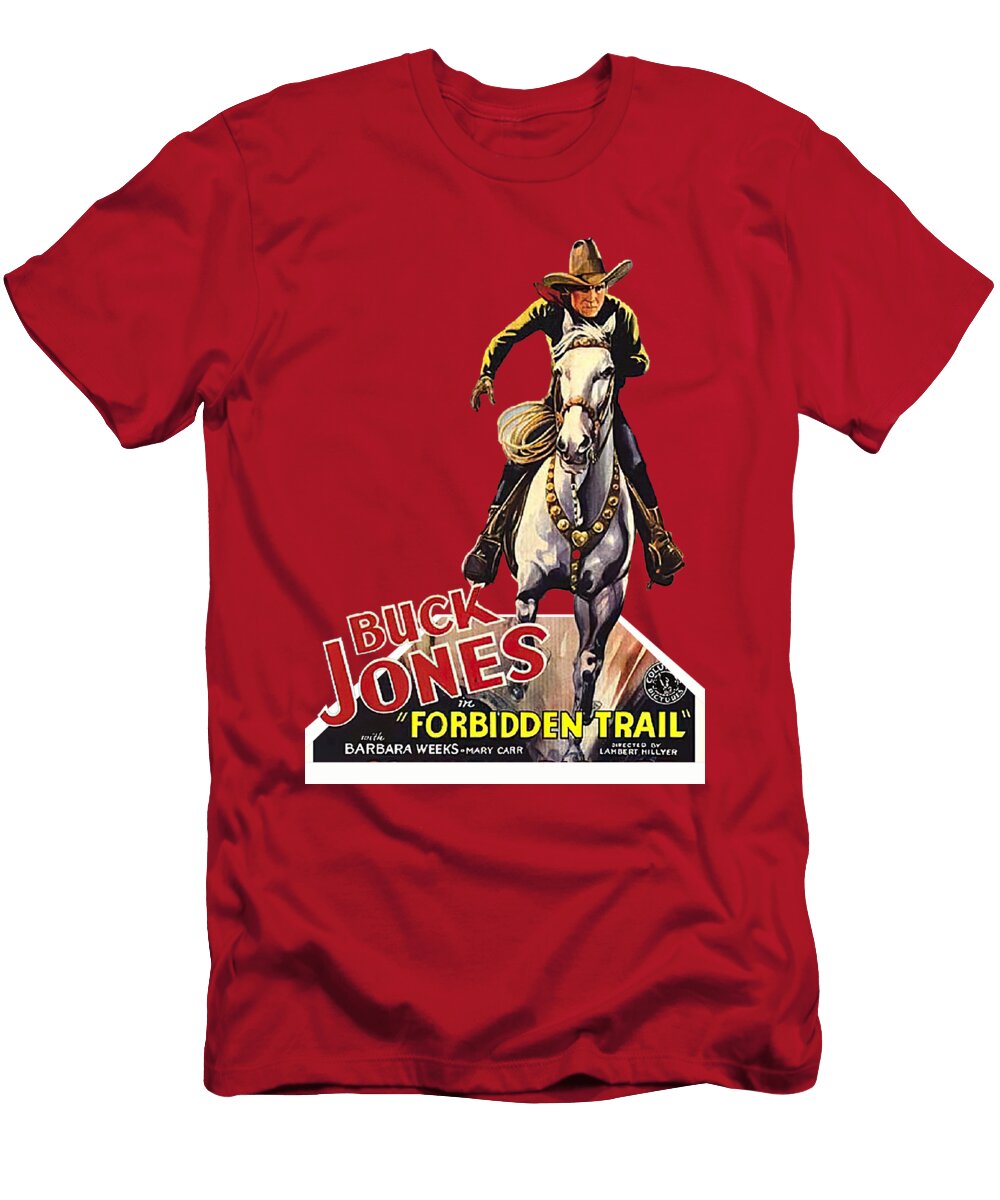 Forbidden Trail 1932 3d Movie Poster Stars on Art T-Shirt