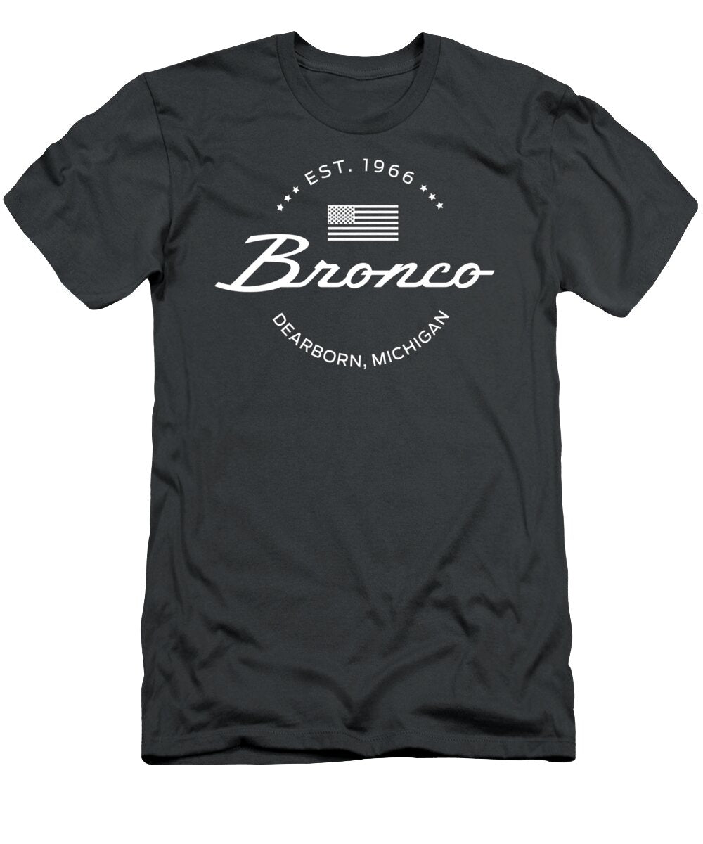 Ford Bronco Est 1966 Circle Rocci Charlea T-Shirt