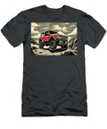 Ford Bronco Off Road Adventure Red Truck in Rocky Terrain Destiney Sullivan T-Shirt