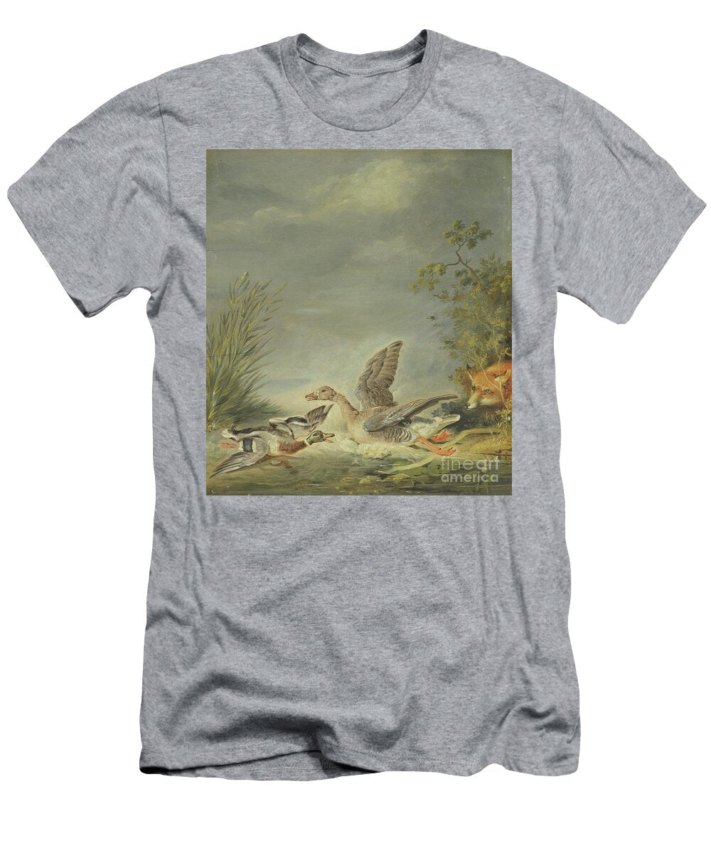Fox and Waterfowl Johann Friedrich August Tischbein T-Shirt