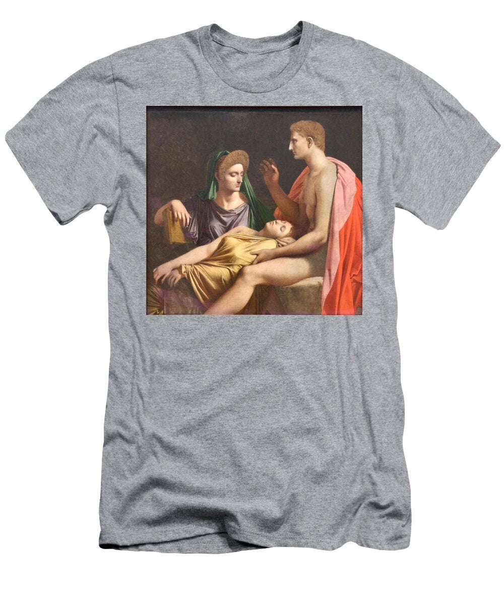 Francais Auguste Ecoutant LA Lecture De Leneide Augustus Listening to the Reading of the Aeneid Jean T-Shirt